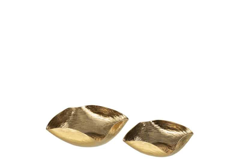 Gold Folded Rim Luxury Bowl Set (8 bowls)