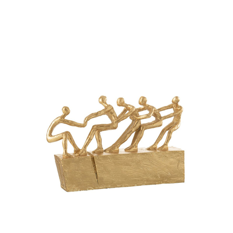 Figures on golden base