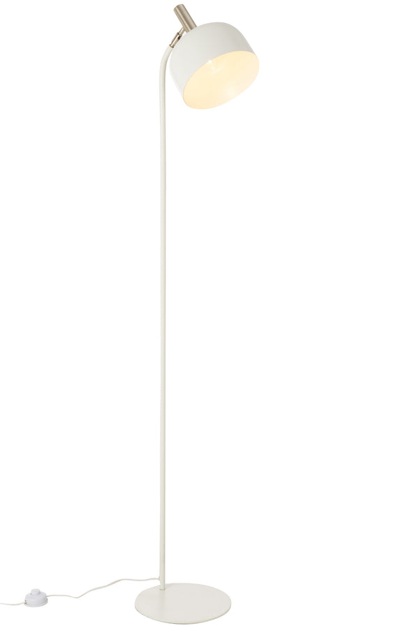 Floor lamp Tilt, metal, white/gold