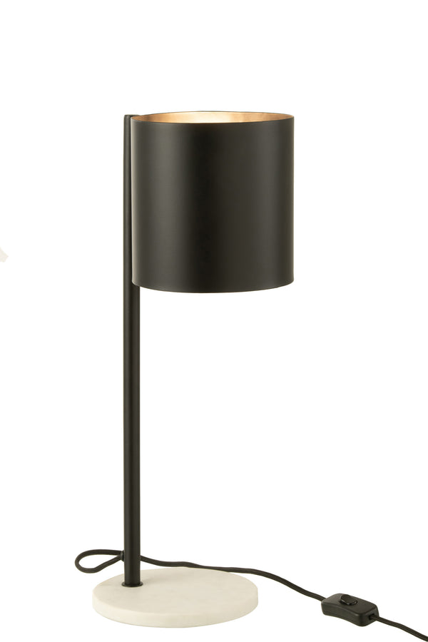 Set of 2 Bart table lamps - stylish metal design in deep black