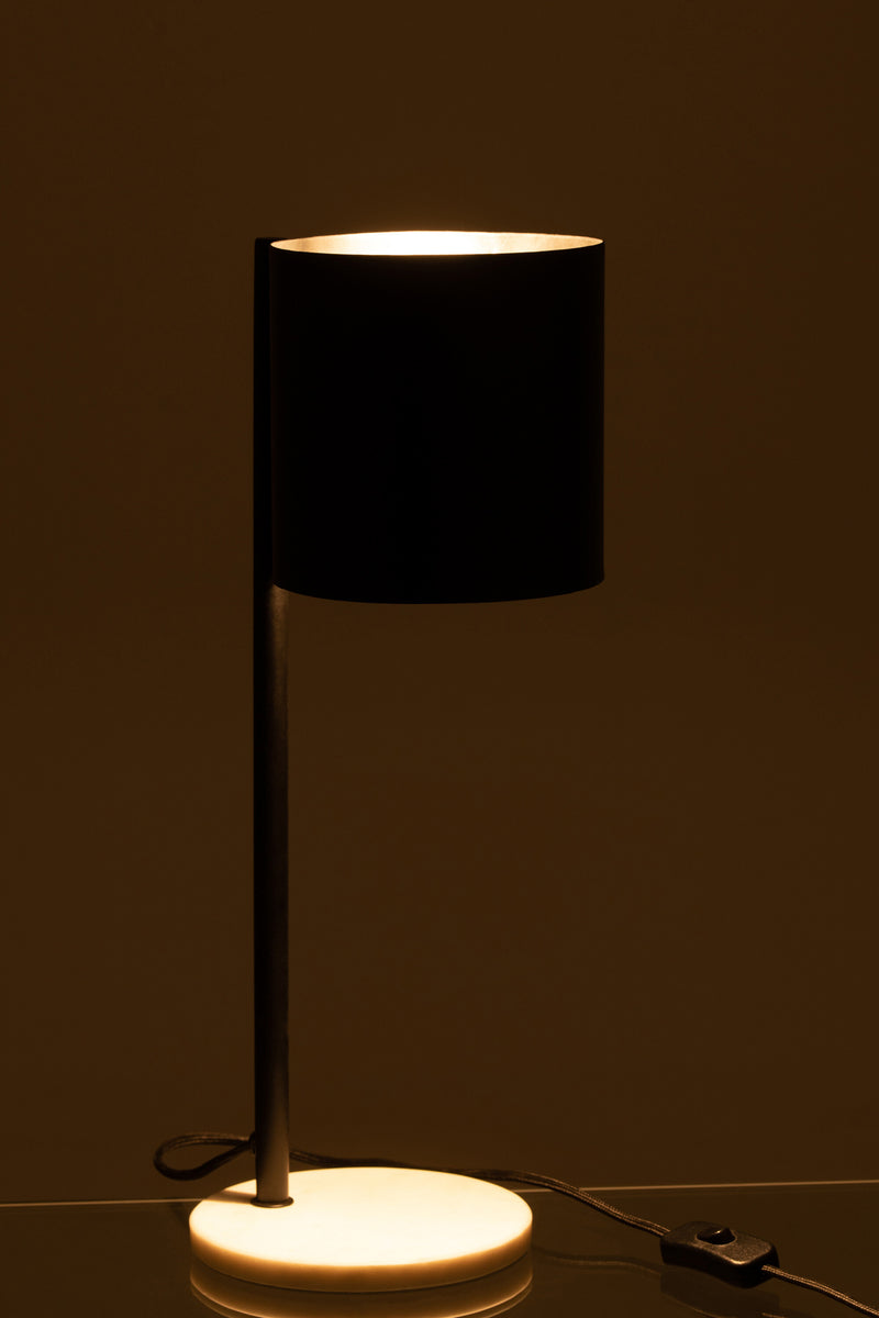 Set of 2 Bart table lamps - stylish metal design in deep black