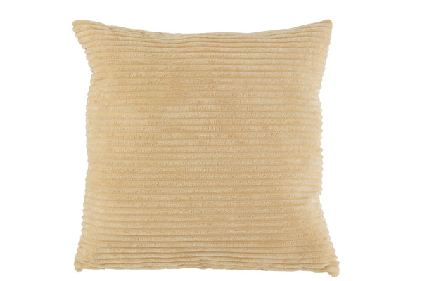 Elegant set of 4 cushions "Stripes Deluxe" in beige