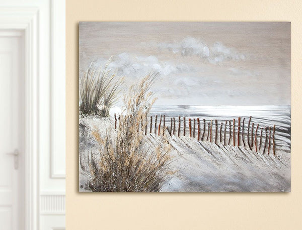 Hand-painted picture "Dune Magic", coastal and landscape motif, 80 x 100 cm