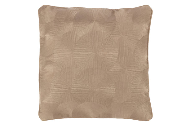 Set of 4 Torino textile cushions in gold beige - elegant room accents