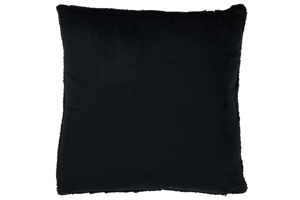 Set of 4 twist cushions made of polyester in elegant black