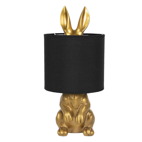 Tischlampe Hase Goldfarben? 20x42 cm E27/max. 1x60W