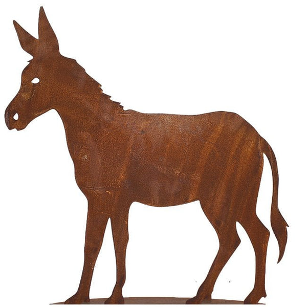 Decorative rust donkey | Noble rust decoration animal figures