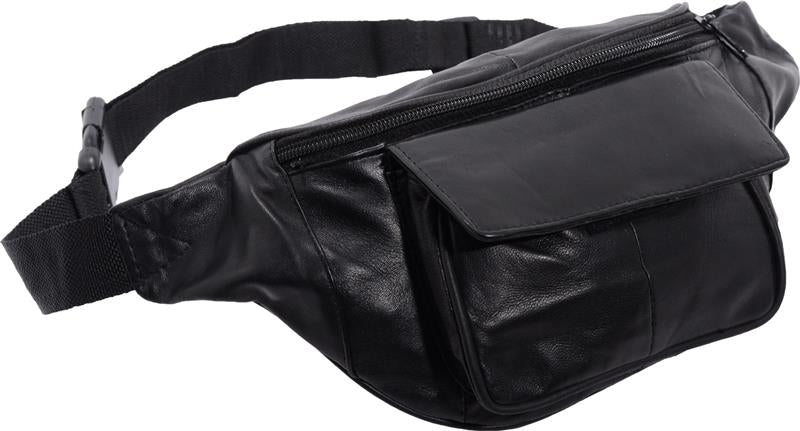 Bauchtasche Next Generation aus Nappa-Leder – Schwarz mit Fronttasche