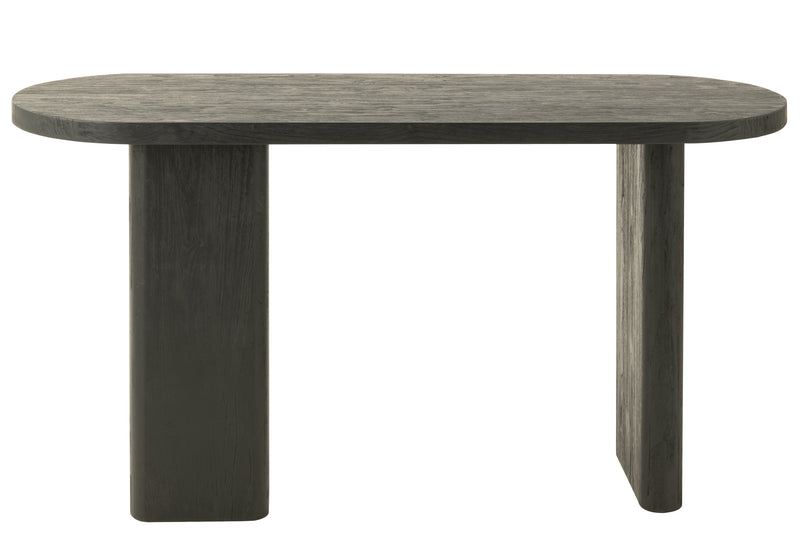 Black teak table 150cm