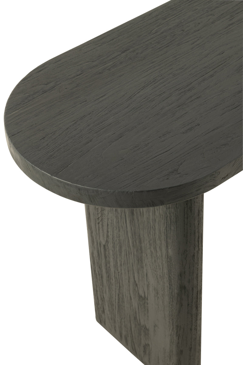 Black teak table 150cm