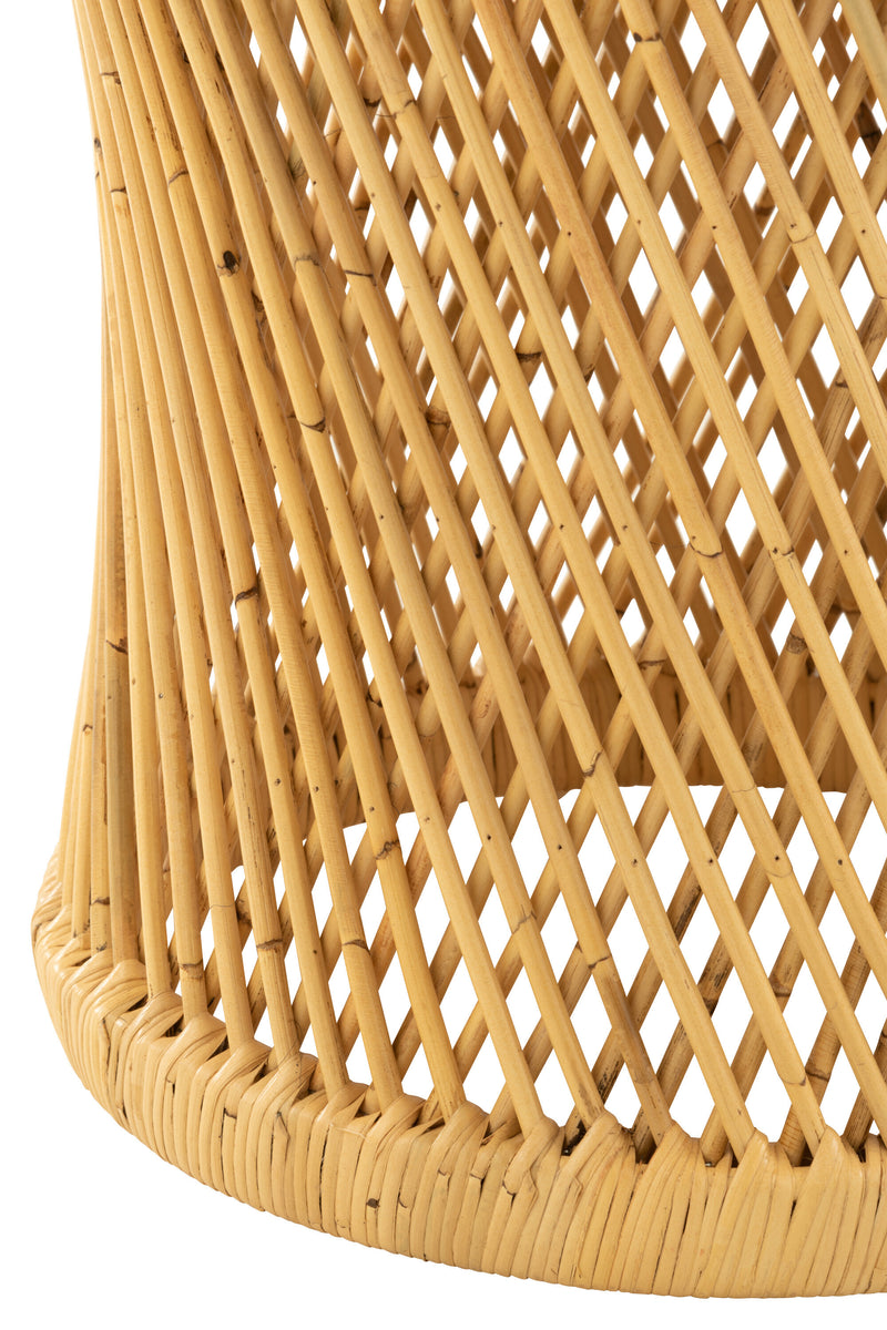 Cylindrical side table - natural elegance made of rattan
