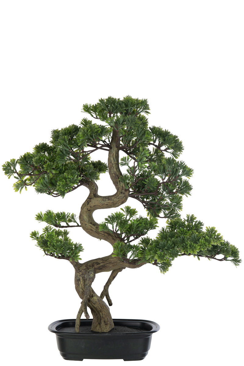 Kunstmatige Podocarpus Bonsai - Levensechte groene plant voor huis- en kantoordecoratie