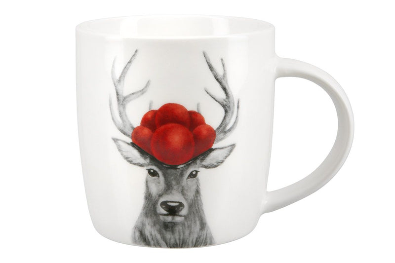 Set of 6 porcelain cups "Deer with Bollenhut" - charming tradition meets modern design