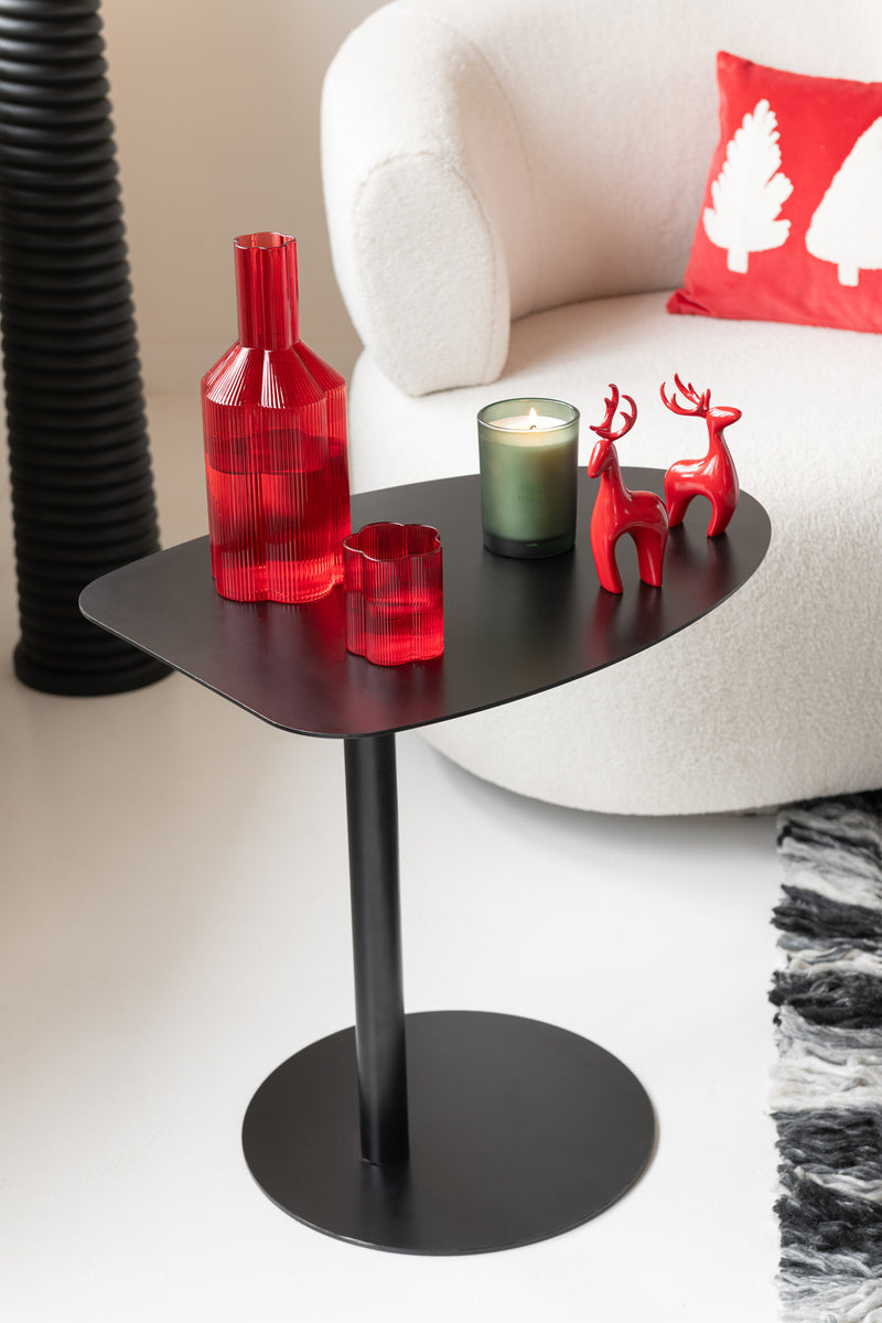 Elegant side table Ice - Metal Black - Modern design