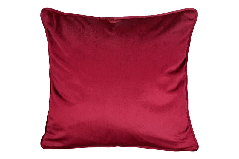 Set van 3 stoffen fluwelen kussens "Red Velvet" - elegantie en comfort in rood