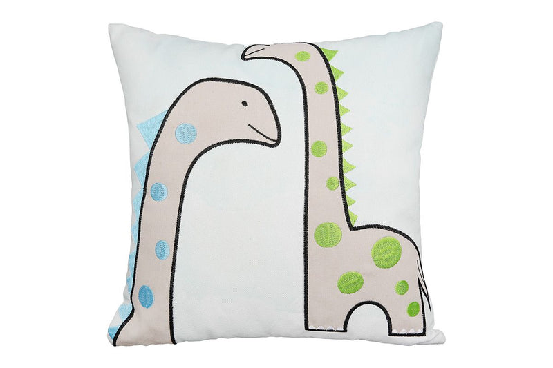 Set of 3 fabric cushions Dino mint green - 30 x 30 cm