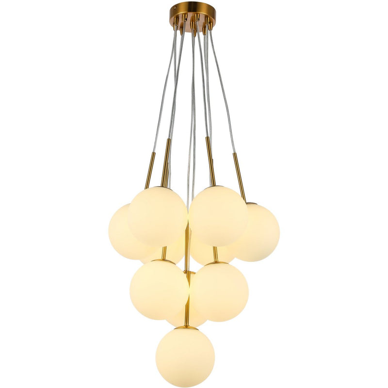 hanging lamp Luna white gold