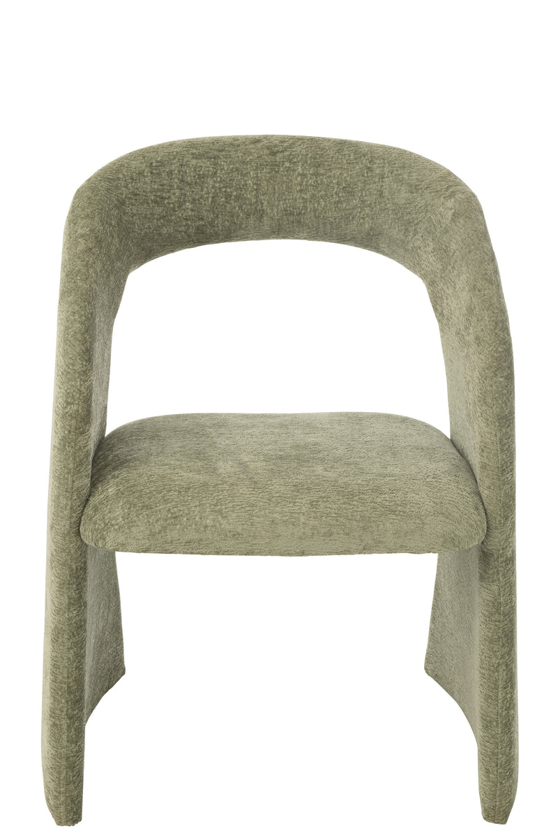 Designer chair Anise in mint green - Comfortable textile armchair 80 cm