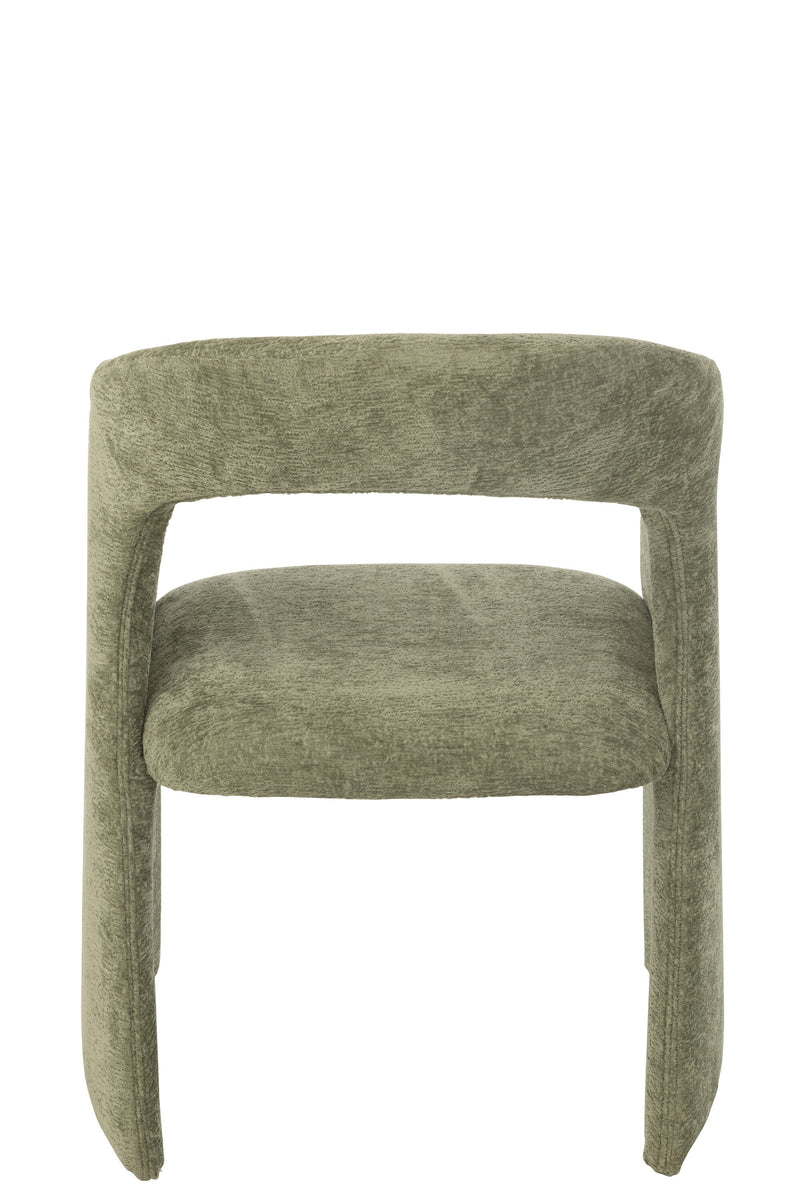 Designer chair Anise in mint green - Comfortable textile armchair 80 cm