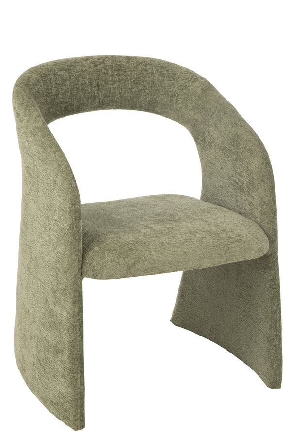 Design stoel Anijs in mintgroen - comfortabele stoffen fauteuil 80 cm