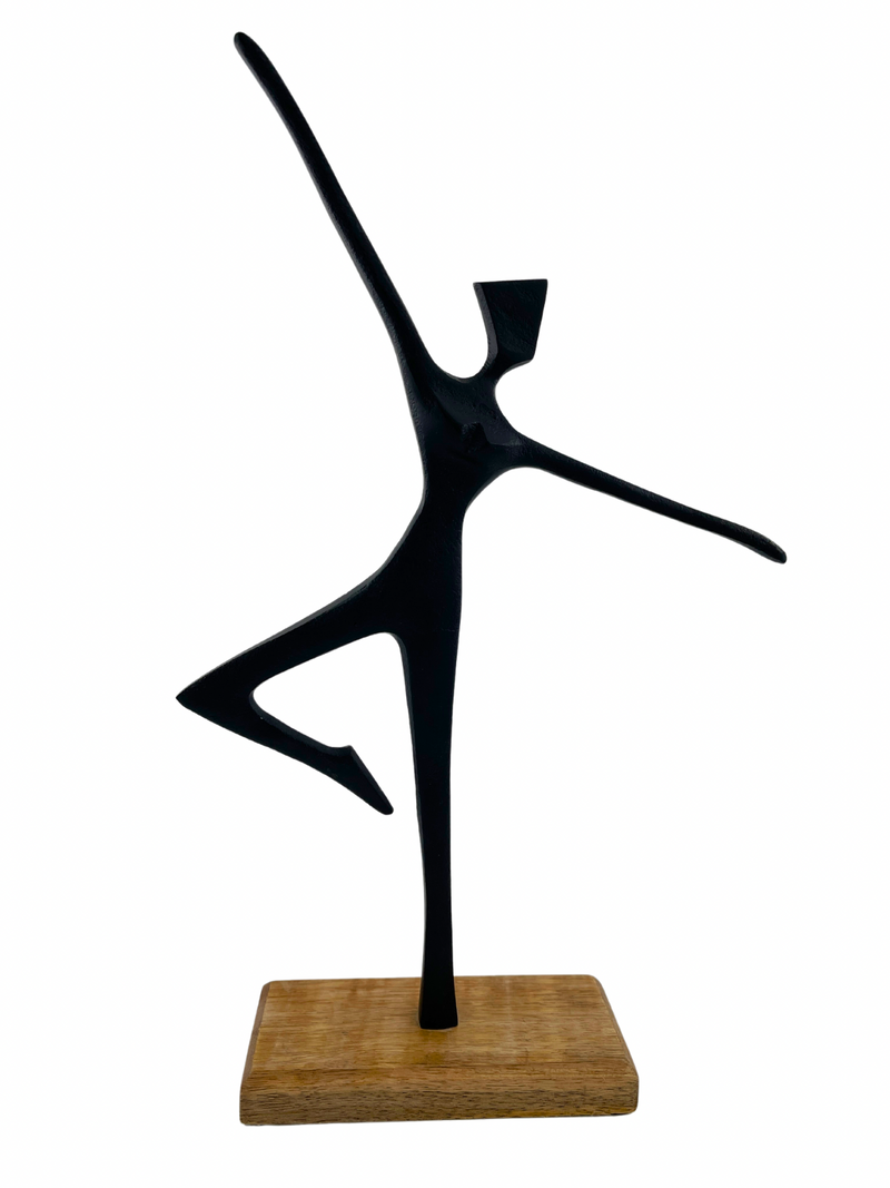 Dance Impulse – Dynamic Sculpture in Black Height 45.5cm