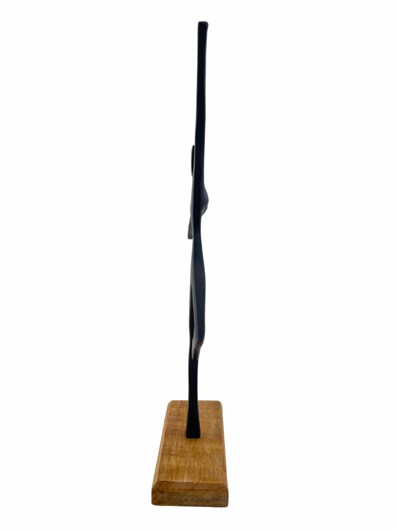 Dance Impulse – Dynamic Sculpture in Black Height 45.5cm