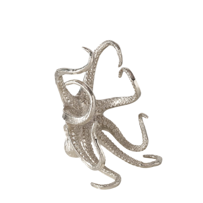 Flaschenhalter Octopus aus Aluminium