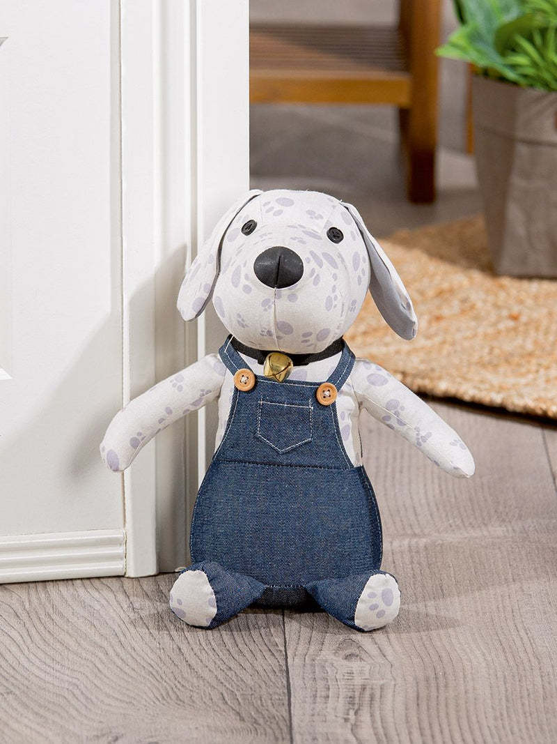 Türstopper "Bello", Hund in Latzhose, Baumwolle und Polyester