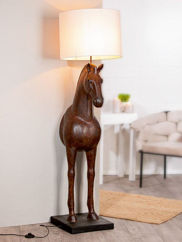 Caballo - Handgemaakte harsvloerlamp in paardendesign