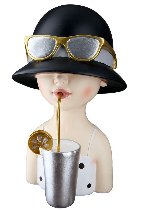 Lady Lemonade figurine - Elegant representation with gold and silver accents