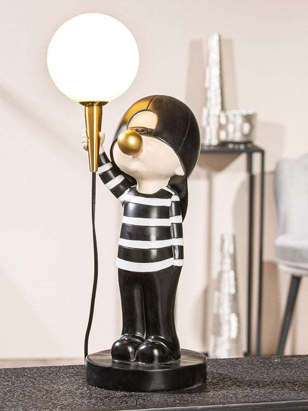 LED Leuchte Figur Junge Bubblegum - Modernes Kunstharz Design