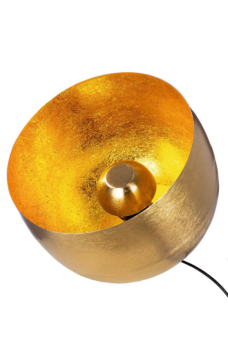 Metall Bodenlampe "Meteo" in Goldfarben/Messing-Optik - Ein Hauch von Luxus für Ihr Interieur 35cm