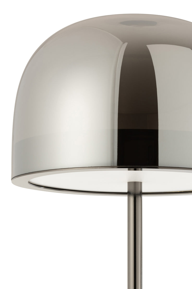 Vloerlamp Topja van glasmetaal in zilver - elegantie en moderne LED-verlichting