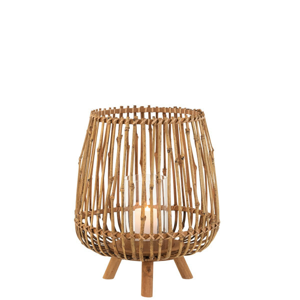 Lantern Bamboo on 3 Feet Natural 39 cm