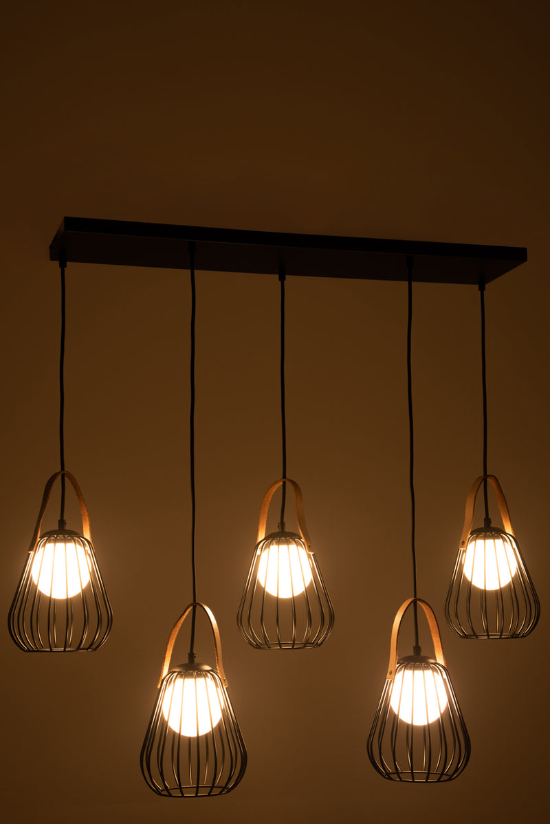 Hängelampe Ignes 5 Lampen - Stilvolle Beleuchtungskomposition für Ihr Zuhause