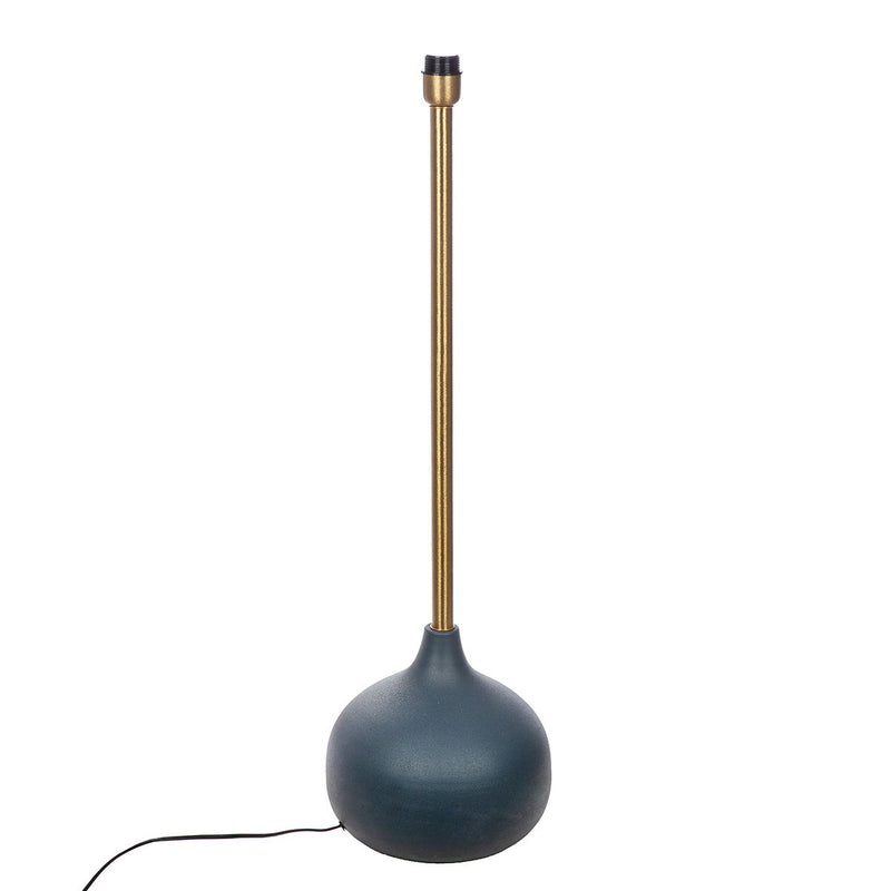 Kyra floor lamp made of iron in midnight blue 113 cm height