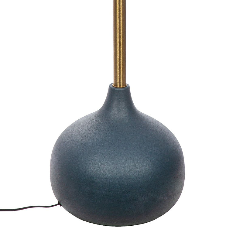 Kyra floor lamp made of iron in midnight blue 113 cm height