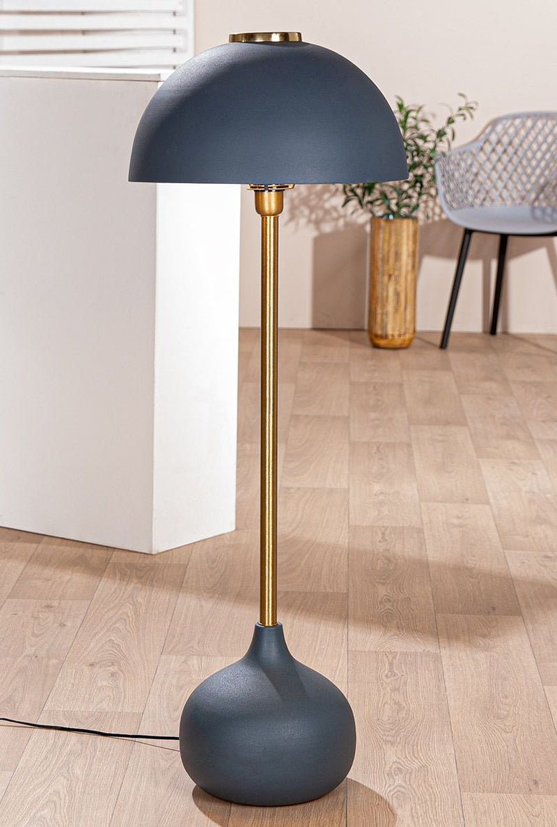 Kyra floor lamp made of iron in midnight blue 113 cm height