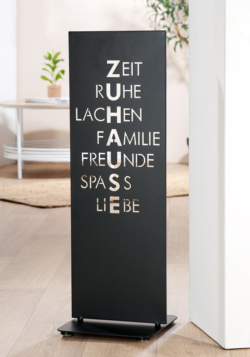 Zuhause Spruch Standrelief – Elegante Botschaft für Ihr Heim