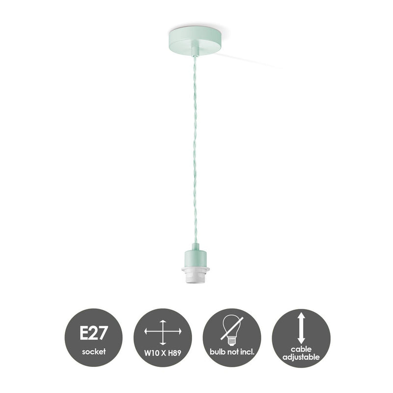 Home Sweet Home Pendant Light Armis 10/10/89cm - Green