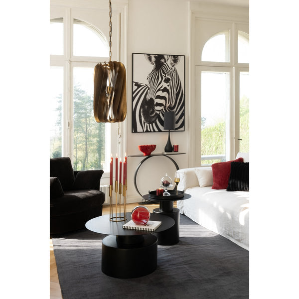 XXL wall decoration zebra canvas black white height 143cm