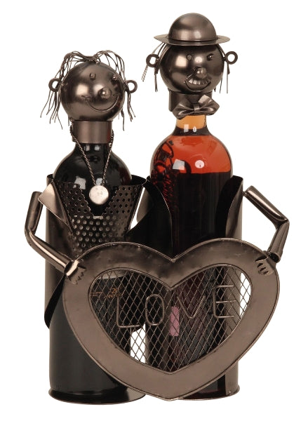 Beer Wine Bottle Holder "Wedding Couple" Wedding Love Marry Gift Idea Height 26cm Handmade Wedding Gift