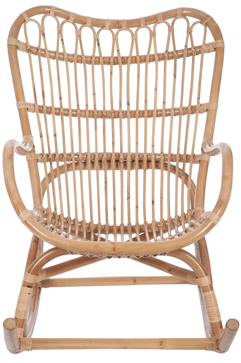 Rocking chair Rattan Naturell - Natural charm and comfort for relaxing moments
