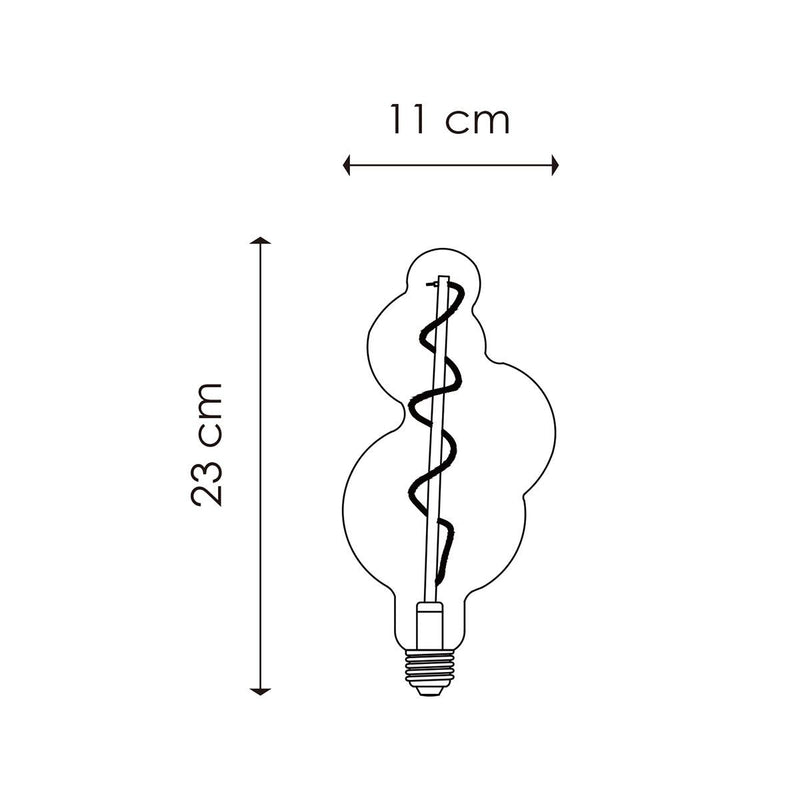 Home Sweet Home dimmbare LED Bubble Spirale E27 4W 280Lm 2700K Bernstein