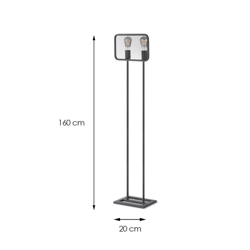 Home Sweet Home Weave 2L Floor Lamp – Modern Floor Lamp Black