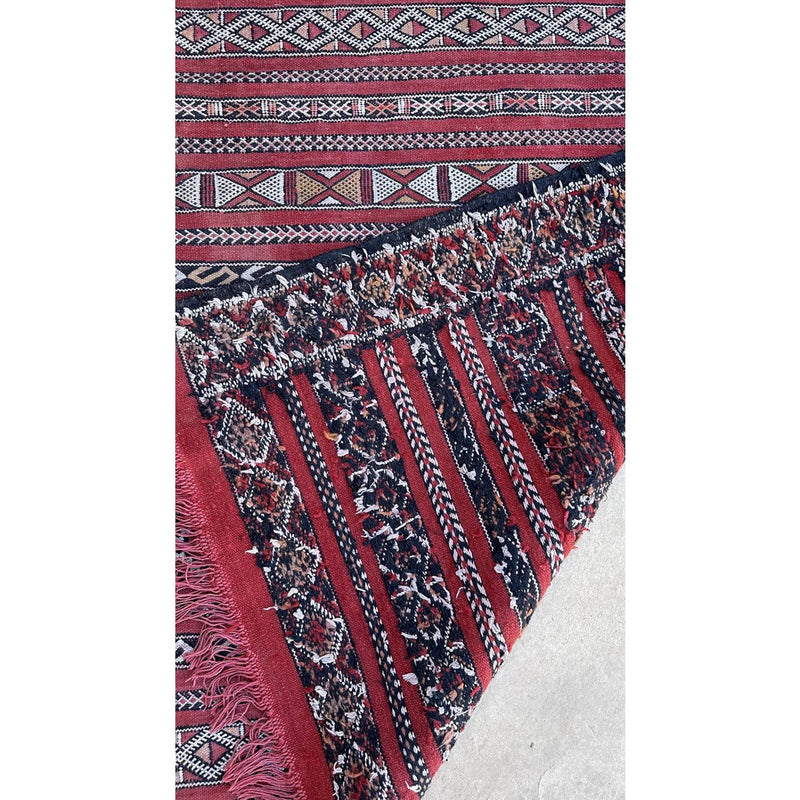 Marokkaans zuiver wollen kilim Berber-tapijt, 88 x 167 cm