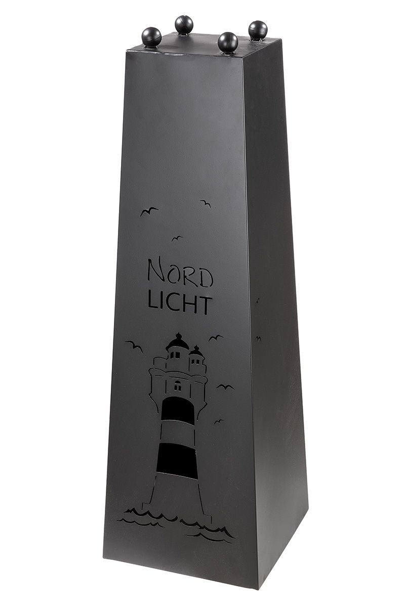 Schalenständer Nordlicht mit Leuchtturmmotiv