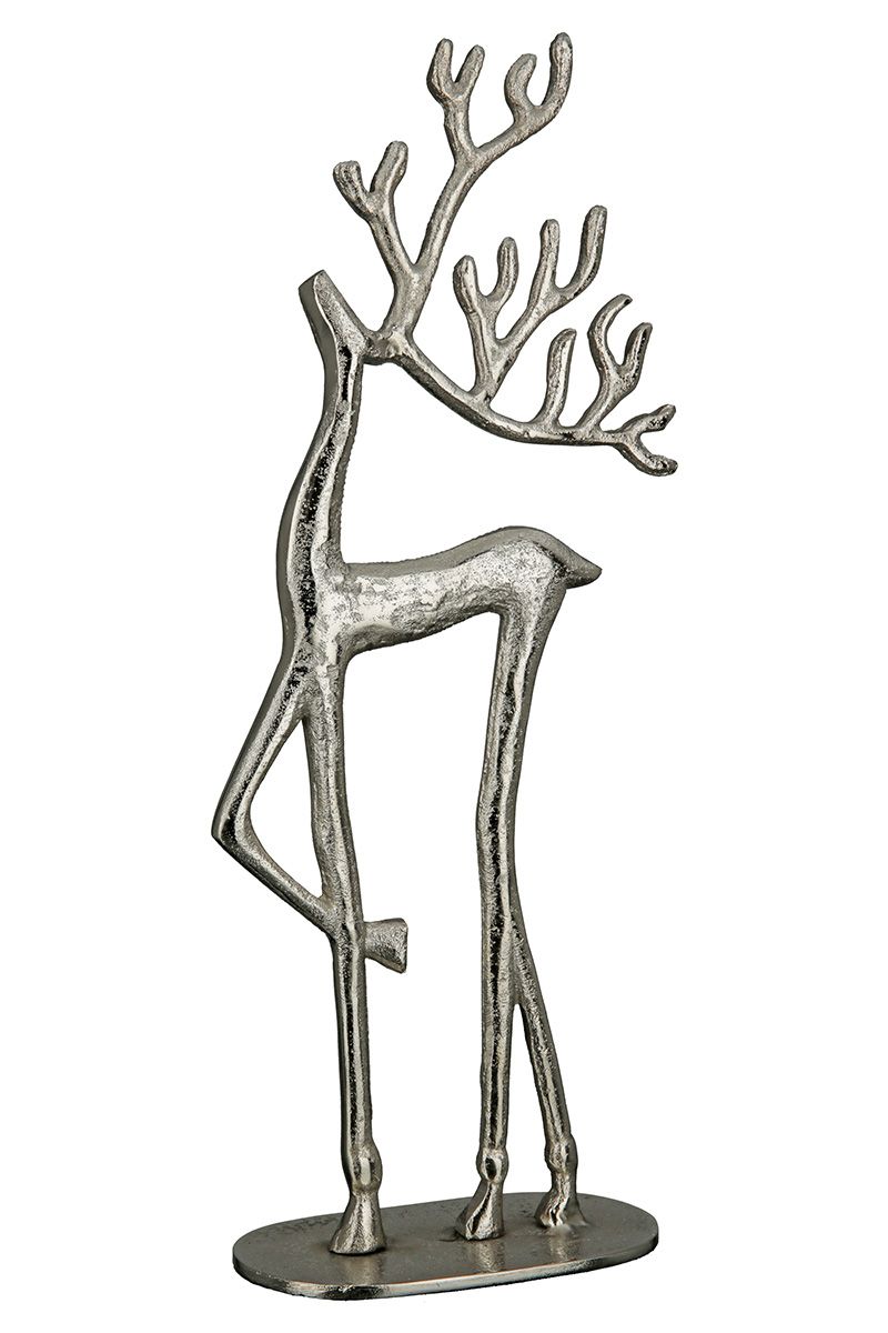 Aluminum reindeer "Nordy" - A timeless statement for the festive season Height 52cm