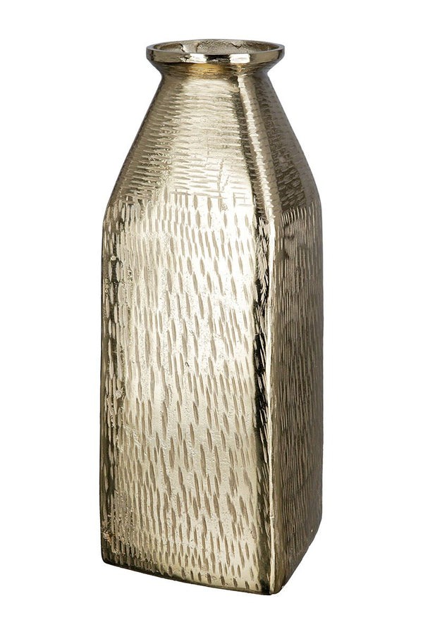 Aluminium vaas "Lola" hoogte: 30 cm goudkleurig