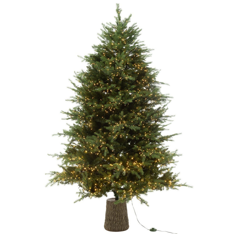 Künstlicher Weihnachtsbaum 210 cm mit 3000 LED Lichtern – Grün, Plastik